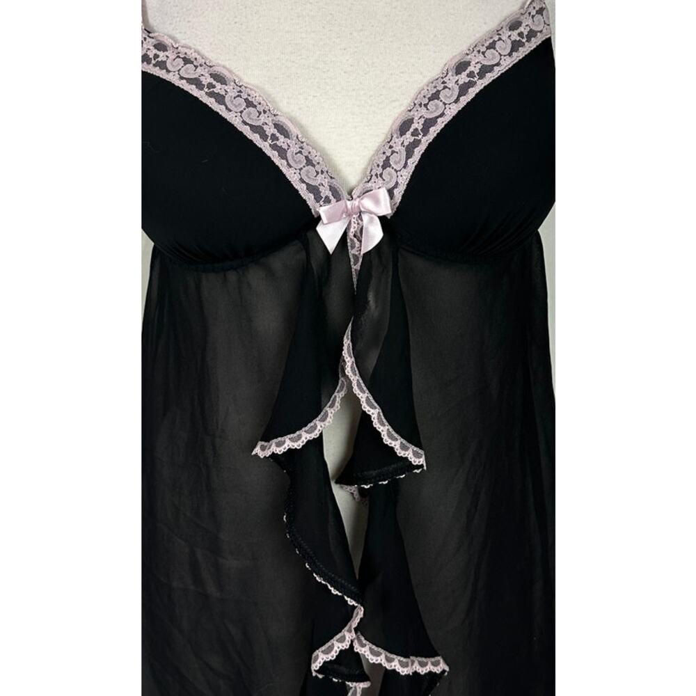 Apt. 9 Intimates XL Black Lingerie Nightie Padded Bust - Picture 3 of 10